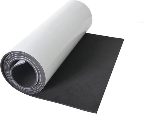 Sponge Neoprene Foam Rubber Sheet with Adhesive 60x15x1/8 Inch Multi-Function Insulation, Soundproofing, and Weatherproof for DIY Projects, Gaskets, Crafts, and Costume - White in Saudi Arabia