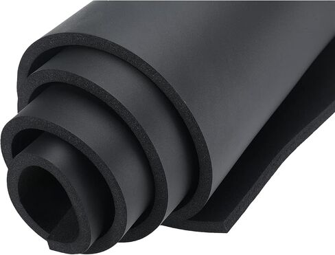 Artilife Closed Cell Foam Sheet Padding Closed Cell Foam Roll,DIY Project Easy Cut Non-Adhesive Multi-Function Soundproof Sponge Sheet (Black(No Adhesive), 3/8" T x 17" W x 60" L) in Kuwait
