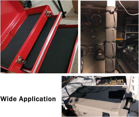 Artilife Closed Cell Foam Sheet Padding Closed Cell Foam Roll,DIY Project Easy Cut Non-Adhesive Multi-Function Soundproof Sponge Sheet (Black(No Adhesive), 3/8" T x 17" W x 60" L) in Kuwait