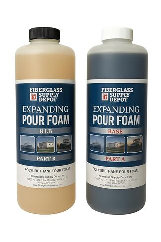 8 lb Expanding Polyurethane Pour Foam: Quart Kit in Saudi Arabia