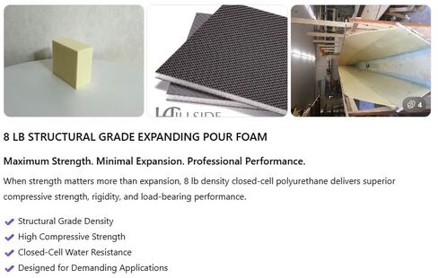 8 lb Expanding Polyurethane Pour Foam: Quart Kit in Saudi Arabia