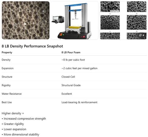 8 lb Expanding Polyurethane Pour Foam: Quart Kit in Saudi Arabia