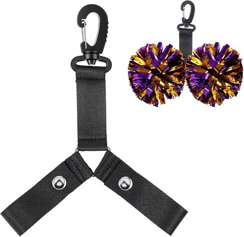 Pom Pom Holder Hanger with Snap Button for Backpack Poms Poms Holder for Backpack Cheer Cheerleader Team Tags Cheerleading Essentials Dance Sports Squads Team Tags in Kuwait