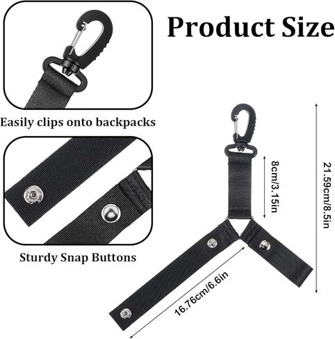 Pom Pom Holder Hanger with Snap Button for Backpack Poms Poms Holder for Backpack Cheer Cheerleader Team Tags Cheerleading Essentials Dance Sports Squads Team Tags in Kuwait