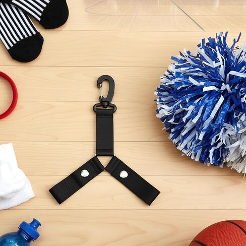 Pom Pom Holder Hanger with Snap Button for Backpack Poms Poms Holder for Backpack Cheer Cheerleader Team Tags Cheerleading Essentials Dance Sports Squads Team Tags in Kuwait