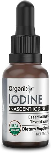 مكمل اليود أورجانيكس، قطرات سائلة عضوية ناشئة، مركز اليود النقي للرجال والنساء، خالي من الغلوتين، نباتي، غير معدل وراثيًا، صناعة أمريكية، 15 مل، 60 وجبة in Kuwait