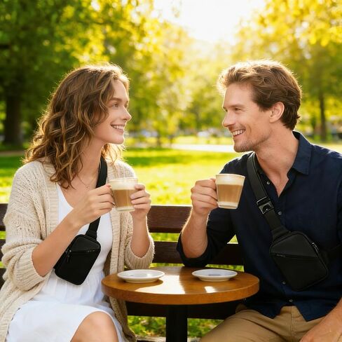 GORELAX Mini Crossbody Sling Bag for Men Women, Lightweight Chest Fanny Pack, EDC Phone Purse for Travel Running Hiking | Water-resistant, Lightweight design, Adjustable strap, Unisex for all, Travel & sports use, Phone & key storage in Kuwait