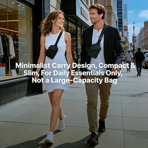 GORELAX Mini Crossbody Sling Bag for Men Women, Lightweight Chest Fanny Pack, EDC Phone Purse for Travel Running Hiking | Water-resistant, Lightweight design, Adjustable strap, Unisex for all, Travel & sports use, Phone & key storage in Kuwait