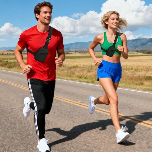 GORELAX Mini Crossbody Sling Bag for Men Women, Lightweight Chest Fanny Pack, EDC Phone Purse for Travel Running Hiking | Water-resistant, Lightweight design, Adjustable strap, Unisex for all, Travel & sports use, Phone & key storage in Kuwait