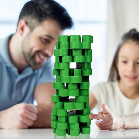 لعبة Wooden Blocks Game ، Game Tower Tower Towing Tower Game ، St. Patrick's Day Lucky Shamrock Blocks Game Green Shamrock Wood Blocks Game for Family Gathering Party (الأيرلندي) in Kuwait