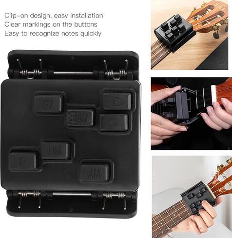 Chord Aid Trainer Ukulele Button Auxiliary Playing Tool for Soprano and Concert Soprano Ukuleles in Kuwait
