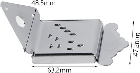 Alomejor Mandolin Tailpiece,silver finish with cover screws,Guitar Tailpiece, hardware for musicians beginners professionals repair studio live in Saudi Arabia