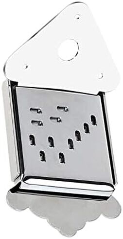 Alomejor Mandolin Tailpiece,silver finish with cover screws,Guitar Tailpiece, hardware for musicians beginners professionals repair studio live in Saudi Arabia