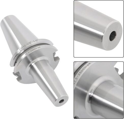 findmall CAT40 End Mill Holder, 1/4 Inch Diameter, G2.5/25000RPM Balance, for Milling, Drilling in Saudi Arabia