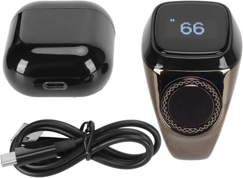 Finger Tally Counter, 22mm Finger Counter BT5.1 Digital Finger Smart Clicker Resettable Lap Counter APP Handheld Number Click Counter with Charging Case for Prayer, Knitting, Crochet, Coaching in Saudi Arabia