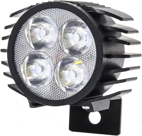 E-Bike Front Lights with Horn for Scooter, 36-60V Front Lamp Waterproof & Shockproof 12W Electric Scooter Led Lamp with Bell Compatible with KUGOO M4 Pro Electric Scooter in Kuwait