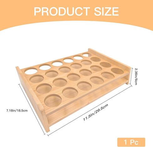 24 Shot Glass Holder Wine Glass Cup Serving Tray Cups Organizer Shot Display for Bar Accessories for Party, Bar, Club Hole: 1.53 Inch in Kuwait