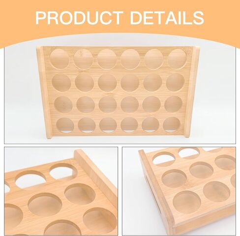 24 Shot Glass Holder Wine Glass Cup Serving Tray Cups Organizer Shot Display for Bar Accessories for Party, Bar, Club Hole: 1.53 Inch in Kuwait