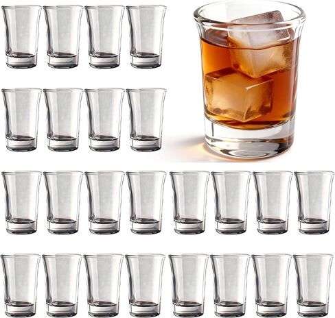 Acrylic Shot Glass Holder, Shot Glass Display Stand Storage and Organizer Serving Tray for Party, Bar, Drinking Club, Restaurant, 25 Slots, Hole: 1.57" in Kuwait