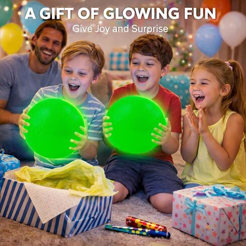 عبوة من قطعتين من كرة التوهج في الظلام، كرة ملعب كيك بول مضيئة مقاس 8.5 بوصة مع حقيبتين شبكيتين ومضخة يدوية، لا تحتاج إلى بطارية، يتم شحنها عن طريق ضوء الشمس أو الضوء الداخلي، كرات مطاطية نطاطة خضراء مضيئة، صندوق هدايا in Kuwait