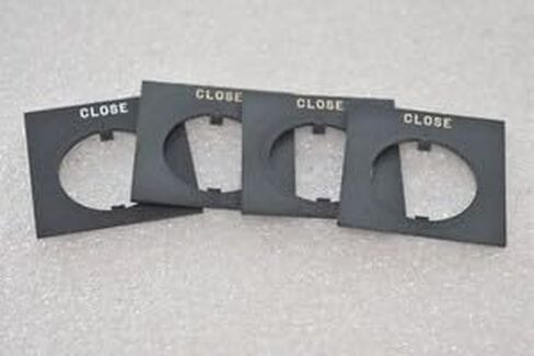 #US JENANI 800H-W101 "Close" Legend Plate, 4/4X, 30mm (LOT of 4) in Saudi Arabia