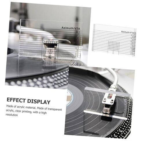 OUNONA Acrylic for Record Player Vinyl Pickup Calibration Tool Alignment Gauge in Saudi Arabia