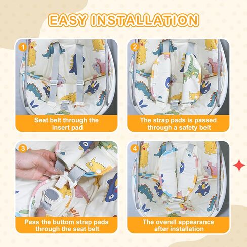 وسادة أرجوحة الأطفال-فريسيكي سوينغ سوينغ سوينغ مقعد في الهواء الطلق متوافقة مع تقلبات صغيرة صغيرة للأطفال من العمر 1-3 ، قابلة للفصل وقابلة للغسل (تأرجح غير متضمن) -AMB241 in Kuwait