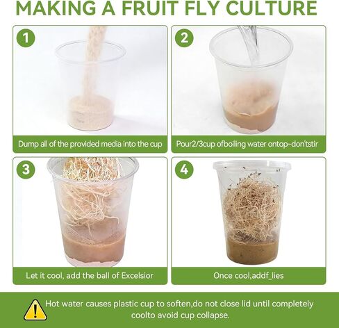 10 Pack 32 OZ Deli Cups with Fabric Vented Lids, Culture Cup Mesh Container, Feeder Prevent Escapes & Contaminants,Easy Secure Fruit Cultures Media Preparation, Hot Liquid Safe, Lab & Home Use in Saudi Arabia