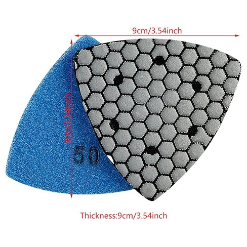 Professional Square Dry Grinding Pads Multifunction Stones Dry Polishing Pads for Stone Craftsmen & Enthusiasts Efficient Surfaces Treatments (A) in Kuwait