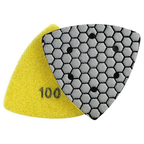 Professional Square Dry Grinding Pads Multifunction Stones Dry Polishing Pads for Stone Craftsmen & Enthusiasts Efficient Surfaces Treatments (Industrial Grade 100) in Kuwait