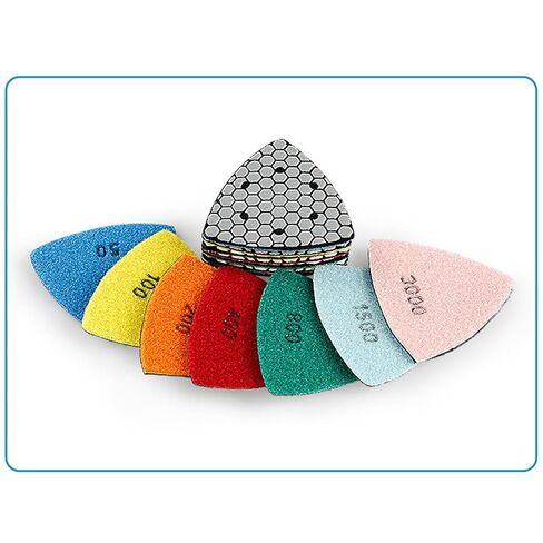 Professional Square Dry Grinding Pads Multifunction Stones Dry Polishing Pads for Stone Craftsmen & Enthusiasts Efficient Surfaces Treatments (Industrial Grade 200) in Kuwait