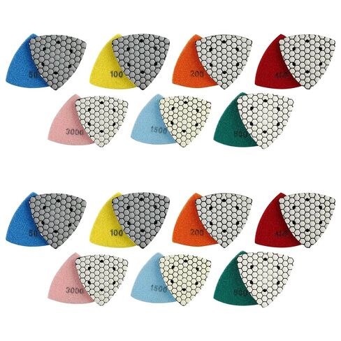 Professional Square Dry Grinding Pads Multifunction Stones Dry Polishing Pads for Stone Craftsmen & Enthusiasts Efficient Surfaces Treatments (Industrial Grade 150) in Kuwait