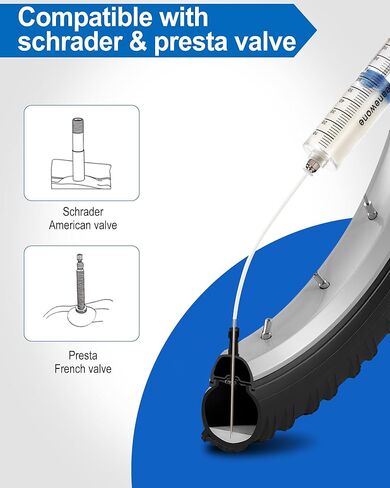 مانع تسرب للإطارات بدون أنبوب، 500 مل، مانع للتسرب طويل الأمد للدراجة لإطارات الدراجات الجبلية والطرق وCX والحصى in Kuwait