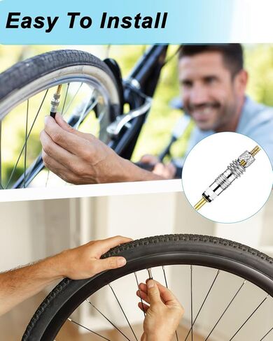 Riseuvo 20pcs Presta Valve Core - Durable Replacement for Road & MTB Tires - Leak-Proof Tubeless Stem Cores - Universal Cycling Maintenance Kit in Kuwait