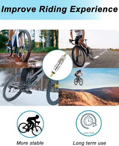 Riseuvo 20pcs Presta Valve Core - Durable Replacement for Road & MTB Tires - Leak-Proof Tubeless Stem Cores - Universal Cycling Maintenance Kit in Kuwait