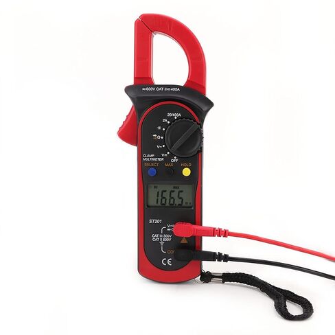 Acouto ST20 Automatic Digital Clamp Meter - Accurate DCAC Voltage & T Tester with Diode, LCD Display, Portable Design (Red) in Kuwait