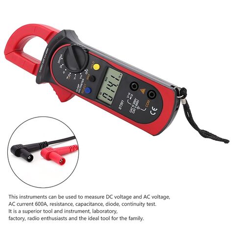 Acouto ST20 Automatic Digital Clamp Meter - Accurate DCAC Voltage & T Tester with Diode, LCD Display, Portable Design (Red) in Kuwait
