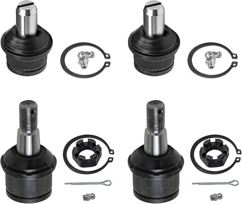 Detroit Axle-4 مفاصل كرة أمامية لـ 2WD 1999-2012 Ford F-250 F-350 Super Duty ، 2000-2005 رحلة ، مجموعة مفاصل الكرة العلوية والسفلية. in Kuwait
