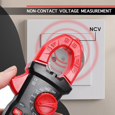المشبك متر المتعدد التيار المتناوب/تيار مستمر الحالي مع مسبار المشبك درجة الحرارة، NCV اختبار الجهد عدم الاتصال مع السيارات تتراوح 6000 التهم، والتردد، والمقاومة، والسعة، واختبار التدفئة والتهوية وتكييف الهواء، والسيارات، والكهرباء in Saudi Arabia