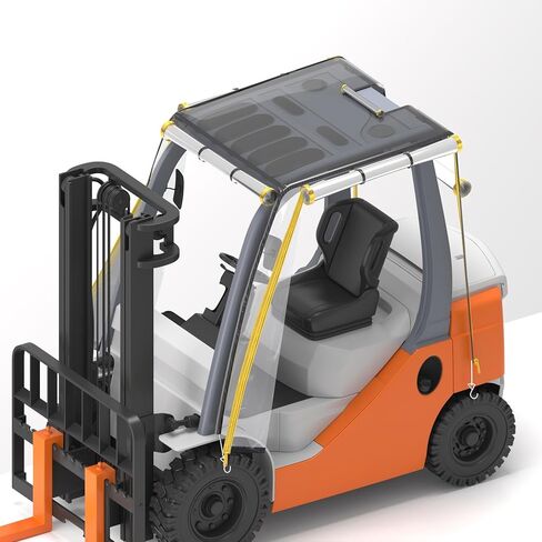Forklift Cab Cover – Heavy Duty Reinforced PVC, Scratch-Resistant, Waterproof, UV Protection, Industrial Enclosure for Forklifts up to 13,000 lbs, Easy Installation, All-Weather Shield in Saudi Arabia