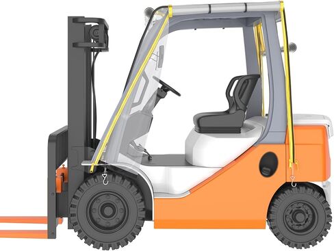 Forklift Cab Cover – Heavy Duty Reinforced PVC, Scratch-Resistant, Waterproof, UV Protection, Industrial Enclosure for Forklifts up to 13,000 lbs, Easy Installation, All-Weather Shield in Saudi Arabia