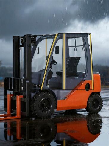 Forklift Cab Cover – Heavy Duty Reinforced PVC, Scratch-Resistant, Waterproof, UV Protection, Industrial Enclosure for Forklifts up to 13,000 lbs, Easy Installation, All-Weather Shield in Saudi Arabia