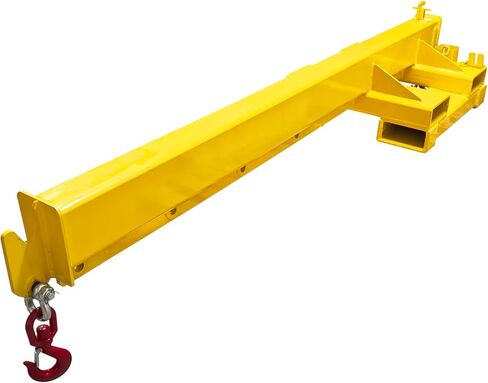 INTSUPERMAI Forklift Mobile Crane 6600lbs/3 Ton Capacity Adjustable Forklift Jib Boom Crane with Horizontally & Vertically Dual Directions Use Telescopic Arm with Truss Hoist Jib Boom and Hooks in Kuwait