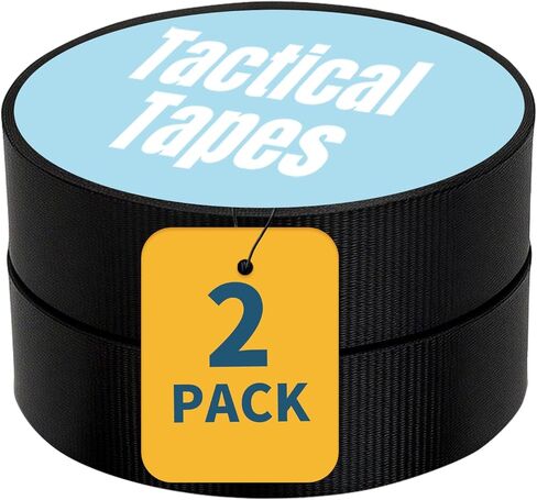 2 حزمة من شريط قبضة Goon التكتيكي للبنادق والمسدس والبندقية - 1 بوصة × 27.34 ياردة شريط متعدد الأغراض للهوكي، مقبض رياضي، أدوات البستنة in Kuwait