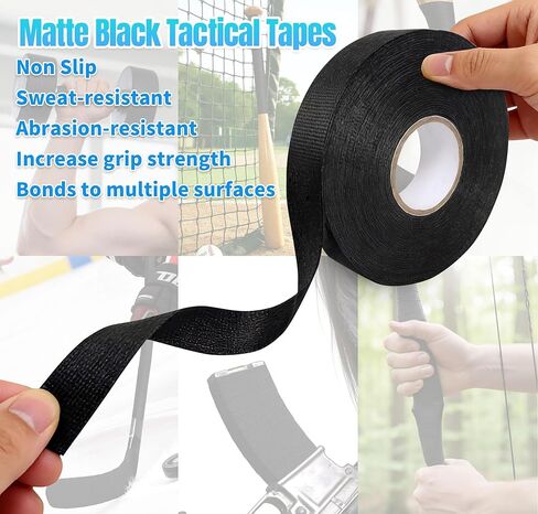 2 Pack Tactical Goon Grip Tape for Guns, Handgun, Pistol, Rifle - 1 Inch x 27.34 Yards Multipurpose Tape for Hockey, Sport Handle, Gardening Tools in Saudi Arabia