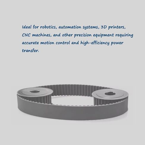 2Pcs HTD-5M Rubber Timing Belt 71 Teeth, 355mm x 15mm, Bearing Compatible GT2 Pulley for 3D Printers & CNC Machines in Saudi Arabia