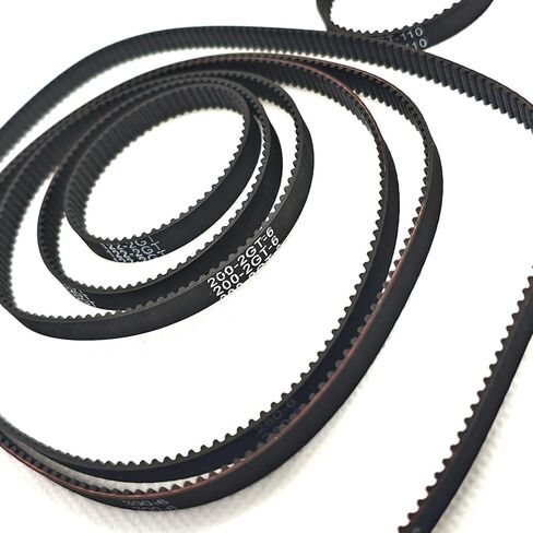 8pcs 3D Printer Timing Belt, 2GT-6MM Closed Loop Rubber Belt 110mm 112mm 122mm 158mm 200mm 280mm 300mm 400mm Width 6mm in Saudi Arabia