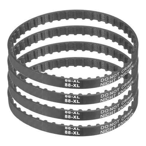uxcell 4pcs 80XL 025 Timing Belt 40 Teeth Rubber Geared Cogged Belt, 0.25" Width, 0.20" Pitch Mechanical Replacement Belts in Saudi Arabia