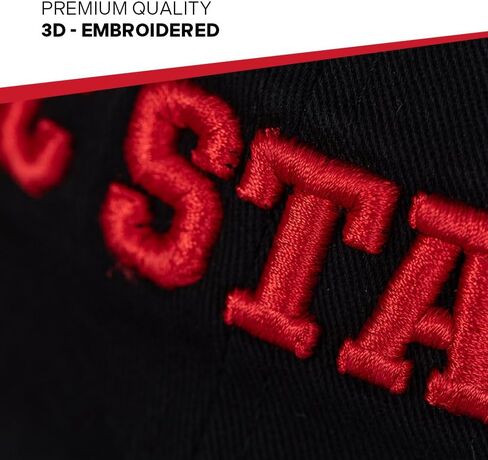 Desert Cactus North Carolina State University Baseball Hat NCSU Wolfpack Brimmed Embroidered Cap Adjustable Cloth Strap TypeC in Saudi Arabia