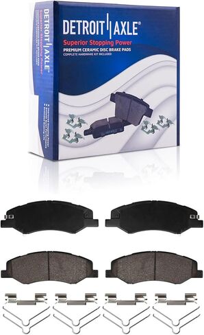 Detroit Axle - Rear Brake Shoes for 2005-2007 Chevrolet Malibu 2005-2008 Cobalt [Rear Drum Model] Brake Shoes Set Replacement in Kuwait